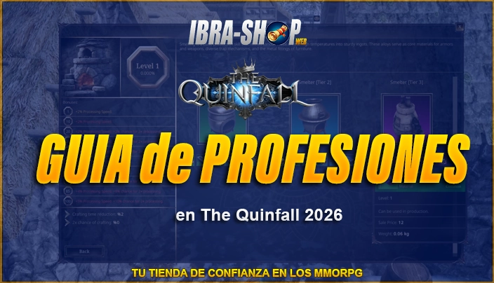 Guía de profesiones en The Quinfall 2026 | IBRASHOPWEB
